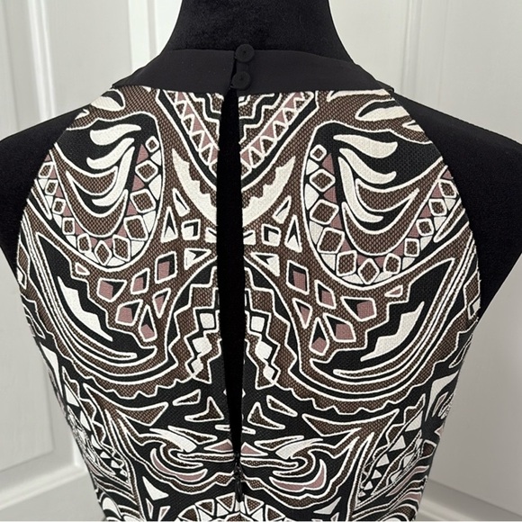 BCBG Maxazria Halter Mosaic Mesh Mini Dress - Picture 5 of 16